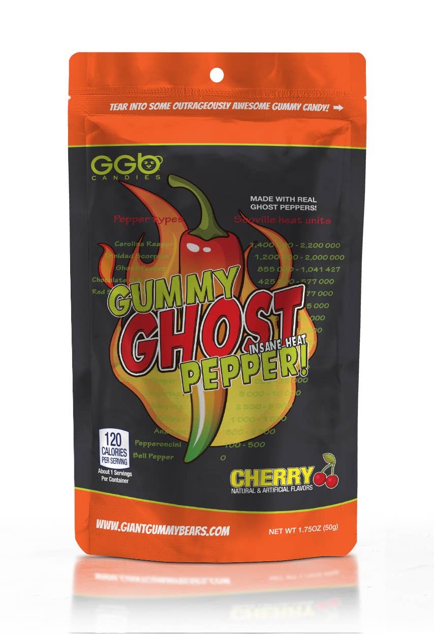 Gummy Ghost Pepper Candy. Insane Heat!